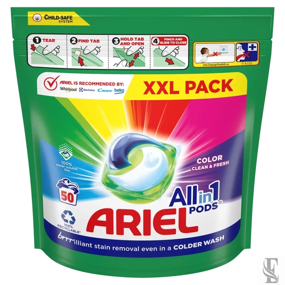 Ariel All-in-1 Color mosókapszula 50 mosás